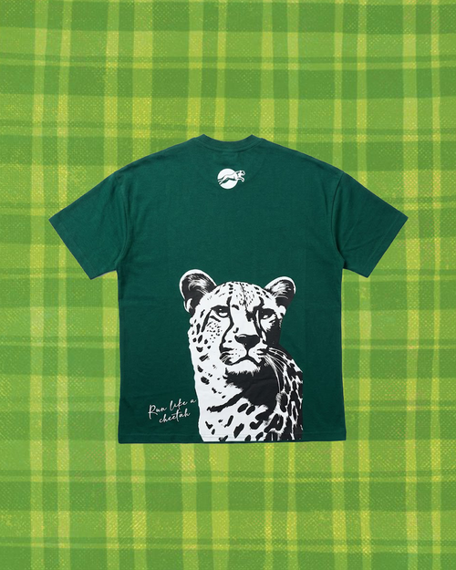 RUN LIKE A CHEETAH (GREEN) T-SHIRT | DROP-1
